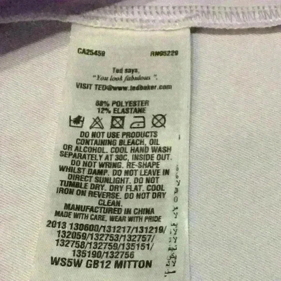 Ted Baker London Lilac 10-12 Classy Tea Party Easter Parade Back Zip Quiet Lux - Picture 5 of 5